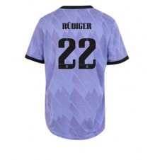 Real Madrid Antonio Rudiger #22 Bortatröja Dam 2022-23 Korta ärmar